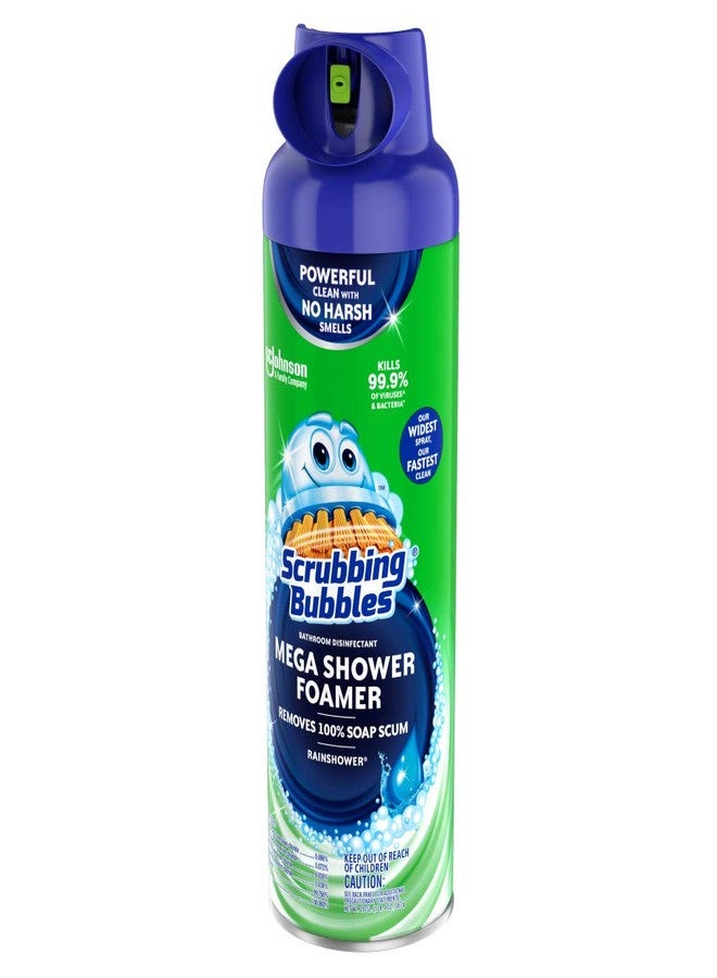 Scrubbing Bubbles Mega Shower Foamer Aerosol, Rainshower, 20 oz - Image 2